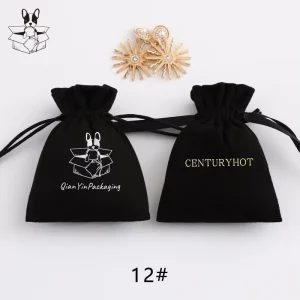 Custom Eco-friendly Mini Polyester Velvet Jewelry Small Pouch Bag Drawstring Burlap Cotton Drawstring Bag