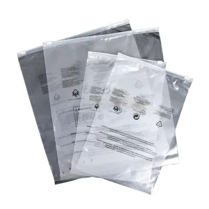 Custom Frosted Moisture Proof Plastic Zipper Bags for T Shirts Shoes & Clothing Packaging with Printed Logo