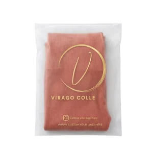 Custom Frosted Zipper Bags High Quality Clothes Packaging Shipping Plastic Clear Zipper Bag for Clothes