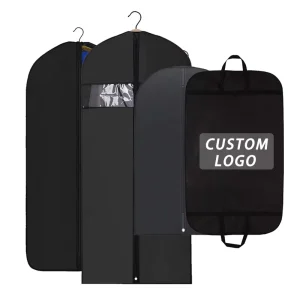 Custom Garment Bags Coats Heavy Duty Non Woven Garment Bag Dress Dust Suit Cover Bag for Clothes