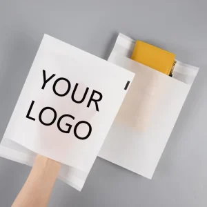 Custom Glassine Wax Paper Bag for Clothing 100% Biodegradable Self-adhesive Garment Packaging White Envelopes Paper Bags