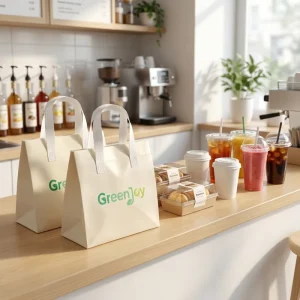Custom Insulated Delivery Bags Food Delivery Beverage Insulated Thermal Takeout Bag Aluminum Foil Lined Drink Packaging Bags