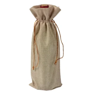 Custom Jute Wine Gift Bag