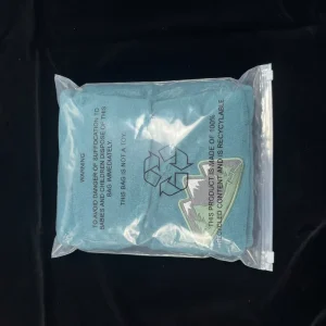 Custom LDPE Plastic Garment Packaging Bag Clear Environmentally Friendly Recycled Materials Zipper Clothing Accessories Socks
