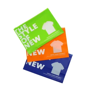 Custom Logo Colorful Slider Frosted Packaging Bag for Clothing Apparel T shirt Underwear Resealable Pouch Bag