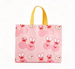 Custom Logo Eco Friendly Recycled Polypropylene Non Woven Tote Bag Flexiloop Handle Silk Screen Printing Reusable for Packaging