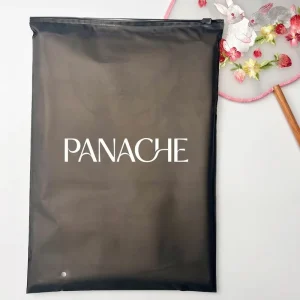 Custom Logo Frosted CPE PE Plastic Clothing Packaging Zipper Bag Matte Garment Zip Lock Storage Bags for Apparel T Shirt Pants