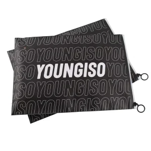 Custom Logo Full Printing Sock Underwear Ziplock Pouch CPE Frosted Black Matte Plastic Garment Clothes T Shirt Zipper Bag