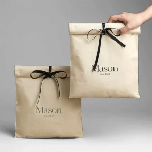 Custom Logo High Quality Cotton Envelope Bags for Packaging Recyclable Dust Pouches for Clothes Dress Shoes Storage