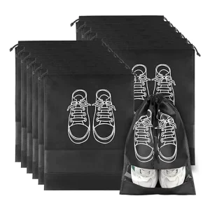 Custom Logo Non Woven Drawstring Bag Travel Drawstring Package Non Woven Dust Bag for Gifts Packing