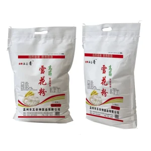 Custom Logo Non Woven Flour Bag Eco Reusable Packaging Sack for Rice Wheat Corn Powder Factory OEM Support