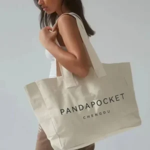 Custom Logo Print Lightweight Spacious Canvas Bag For Corporate Gifts Souvenirs
