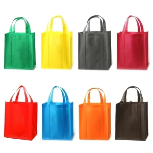 Custom Logo Printed Eco Friendly Grocery Non Woven Bag Packaging Bag High Quality Non Woven Tote Shopping Bag