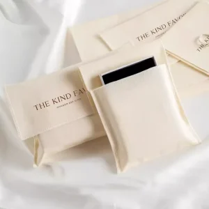 Custom Logo Printed Flap Cotton Envelope Dust Bag for Jewelry Clothes Shoes Cosmetics Handbag Cotton Canvas Gift Packaging Pouch