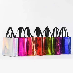 Custom Logo Printed Laminated Non woven Shopping Bag Eco Friendly Reusable Durable Promotional Tote Bag