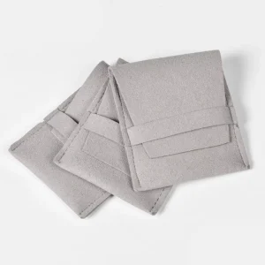 Custom Logo Recyclable Eco friendly Microfiber Suede Velvet Textile Packaging Luxury Jewelry Pouch Envelope Bag