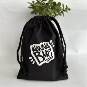Custom Logo Recyclable Fabric Cotton Bags Packaging Canvas Gift Dust Drawstring Bag