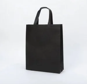Custom Logo Reusable Non Woven Recyclable Packaging Bags with Patch Handle for Supermarket Use or Personal Purpose