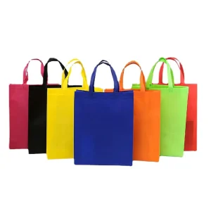 Custom Logo Size Foldable Portable Food Takeaway Clothing Storage Non Woven Bag for Restaurants & Store Use