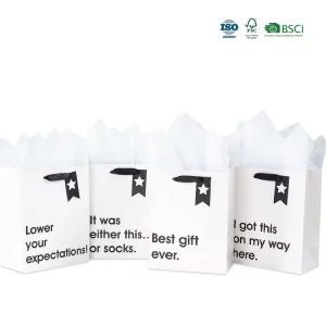 Custom Logo Size Packaging Foldable Reusable Eco Friendly Recyclable Gift Bag With Handle