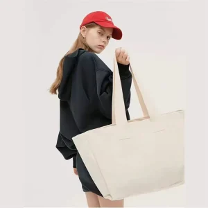 Custom Logo Size Printed Reusable Recycled Plain Bulk Large Reusable Cotton Canvas Grocery Shopping Tote Bag