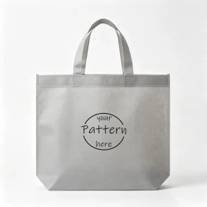 Custom Logo Snap Button Foldable Non Woven Eco Bag Waterproof PP Laminated Fabric Shopping Carry Non Woven Tote Bag