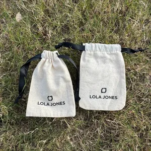 Custom Logo Textile Packaging Cotton Drawstring Bags Cotton Bags Pouch for Shopping Cotton Dust Bags with Different Applications