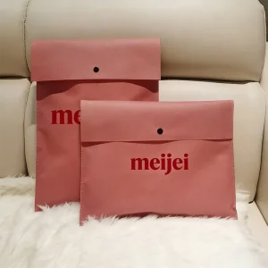 Custom Logo Thickened Non Woven Fabric Bag with Hidden Buckle Packaging Eco Friendly and Clothing Store Garment Packaging Bag