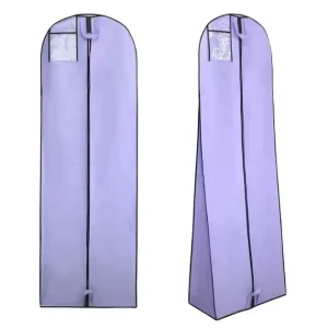 Custom Logo Tote Dust Garment Bag Non Woven Foldable Waterproof Eco friendly Storage Man Suit Cover Reusable Hanger Hole