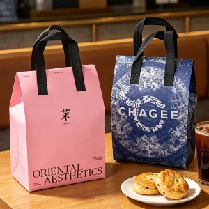 Custom Made Non Woven Soft Cooler Insulated Bag Multipurpose Custom Food Delivery Packaging for Cafe Takeaway Bulk Supply