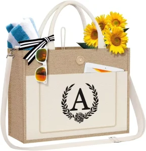 Custom Manufacturers Natural Grocery Shopping Hessian Bags Beach Handbags Jute Gunny Tote Bag Blank Burlap Tote Bag