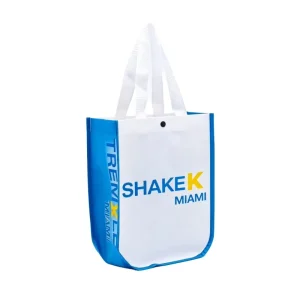Custom Non Woven Shopping Tote Bag Handled Shoulder Closure Medium Size Christmas Gift Bag Heat Transfer Logo Handbags
