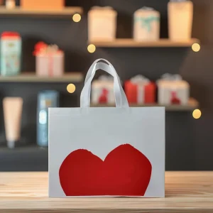 Custom Non Woven Tote Bag High Capacity Recyclable Grocery for Supermarket Exhibition Gift