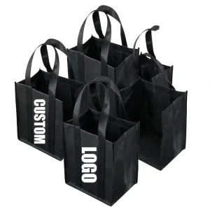 Custom Nonwoven Gift Bags Portable Eco Friendly Gifts Packaging Reusable Shopping Non Woven Bag