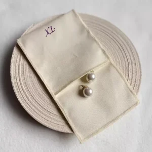 Custom Organic Cotton Bags for Packaging Recyclable Dustproof Envelope Pouch for Clothing Shoes Jewelry Storage Logo Printing