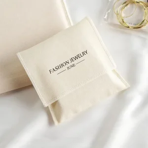 Custom Organic Cotton Dust Envelope Shopping Bags Reusable with Personalized Logo and Size