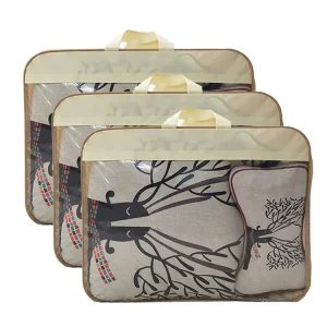 Custom PVC Comforter Packaging Bags Large Non Woven Blanket Tote Bag Quilted Storage Textile Bags