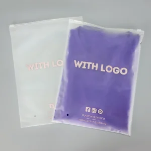 Custom Pe Zipper Bags for Clothing Packaging Garment Clothing Retail Packaging Bags Package Storage Moisture-proof