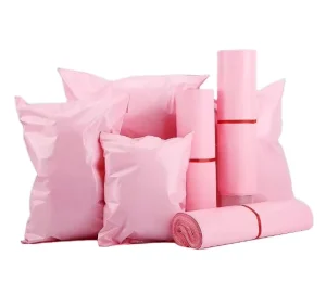 Custom Pink Poly Mailers With Logo Waterproof Plastic Packaging Bags for Clothing Shipping Mailing Envelopes