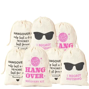 Custom Print Eco friendly Drawstring Cotton Bags Gift Packaging Custom logo Cotton Packing for Promotion & Underwear
