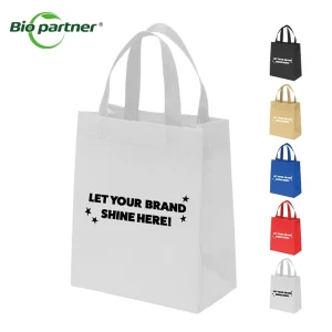 Custom Print Promotion Non Woven Bag Portable Reusable Shopping Bag PP Grocery Large Clothing Store Retail Bag