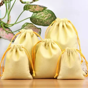 Custom Printed Cotton Drawstring Backpack Bulk Orders Promotional Event Bags with Logo Printing