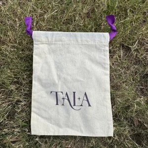 Custom Printed Cotton Packaging Solution for Luxury and Lifestyle Brands Soft Fabric Pouch Custom Drawstring Cotton Bag