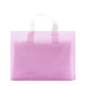 Custom Printed Durable PE Plastic Clothing and Shoes Shopping Bags with Handles for Gift Packaging Garment Bag Gift Bags Handbags