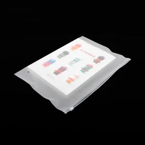 Custom Printed Dusty Proof Cloth Package Plastic Zipper Bag PP Transparent T Shirt Garment Ziplock Packing Bags