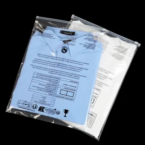 Custom Printed Logo PE Plastic Zipper Bags for Clothing Jeans Socks & Shoes Packaging Moisture Proof