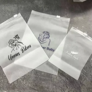 Custom Printed Moisture-Proof Mylar Clear Plastic Slider Zipper Garment Clothes Bag Packaging for Underwear