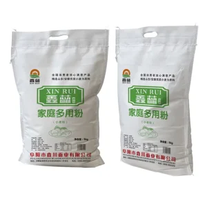 Custom Printed Non Woven Spunbond Food Packaging Bags for Flour 5kg 10kg 25kg