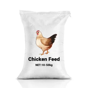 Custom Printed PP Woven Animal Feed Bag for Packaging Chicken Feed 20kg 25kg 50kg Durable Feed Sack
