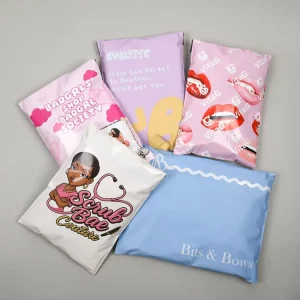 Custom Printed Poly Mailing Bags 100% Recyclable Poly Mailers Eco Friendly Waterproof Mailing Bags For Clothing